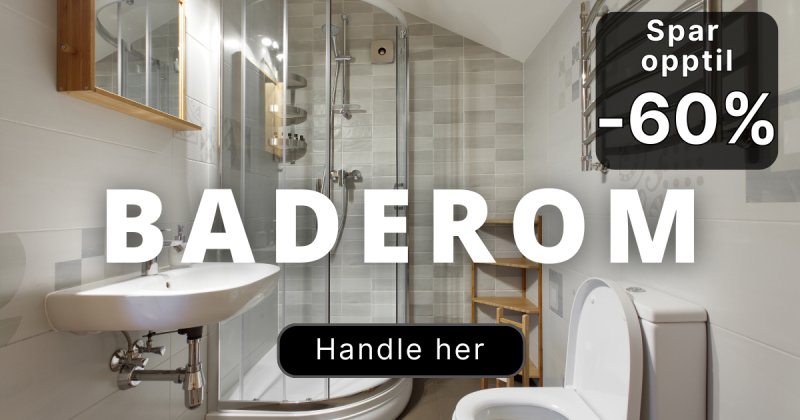 Black Friday Tilbud på baderomsinnredning Black Friday Tilbud på baderomsinnredning
