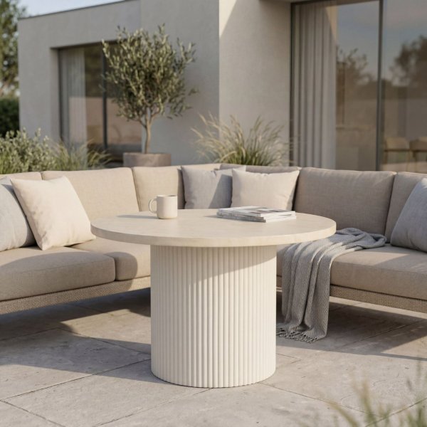 Rundt utebord Gardeney - Merca spisebord �122 cm hagebord