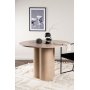 Spisebord rundt 110 cm hvitvasket - Olivia Spisebord rundt 110 cm hvitvasket - Olivia