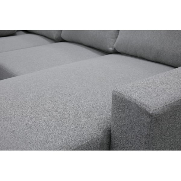 U-sofa Solna XL med oppbevaring - 367 cm - lys grå U-sofa Solna XL med oppbevaring - 367 cm - lys grå
