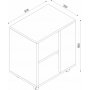 Telma sidebord 35 x 56 cm - Valnøtt Telma sidebord 35 x 56 cm - Valnøtt
