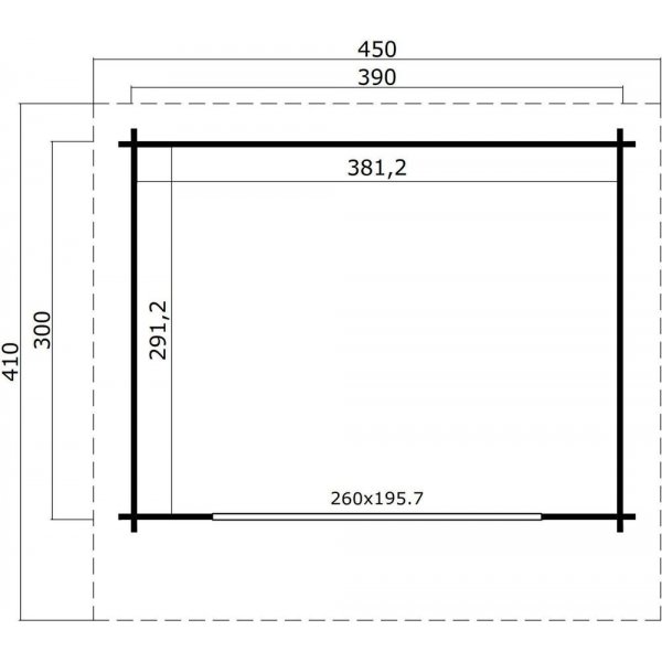 Fribod Gunvald A - 11,7 m² Fribod Gunvald A - 11,7 m²
