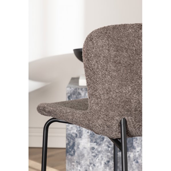 Modesto spisestol - Brun boucle