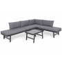 Modulsofa Porto med bord - Gr/mrkegr