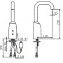 Oras Servantbatteri, 6 V Electra 6330F