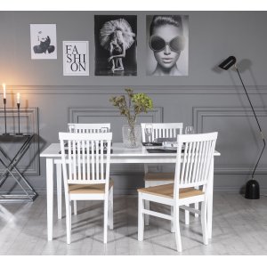 G�s� spisebord 150x90 cm - Hvit