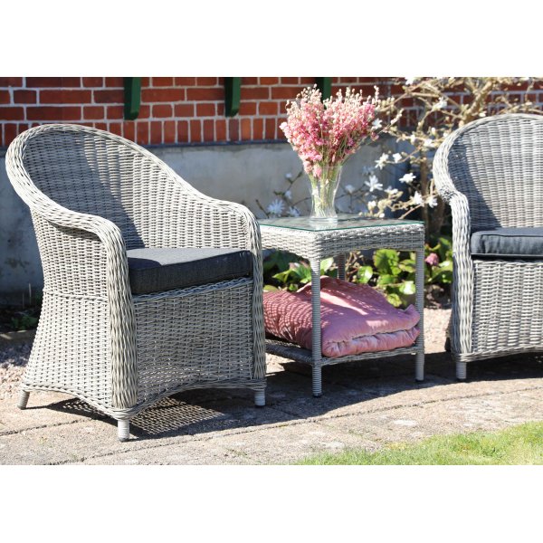 Mercury utembelsett med bord - Gr kunstrotting