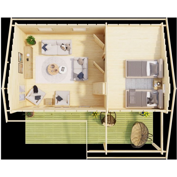 Feriehus Barbro B - 39,6 m² Feriehus Barbro B - 39,6 m²