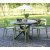 Spisegruppe Scottsdale: Rundt grått trebord inkludert 4 stk Nordanå stablebare stoler