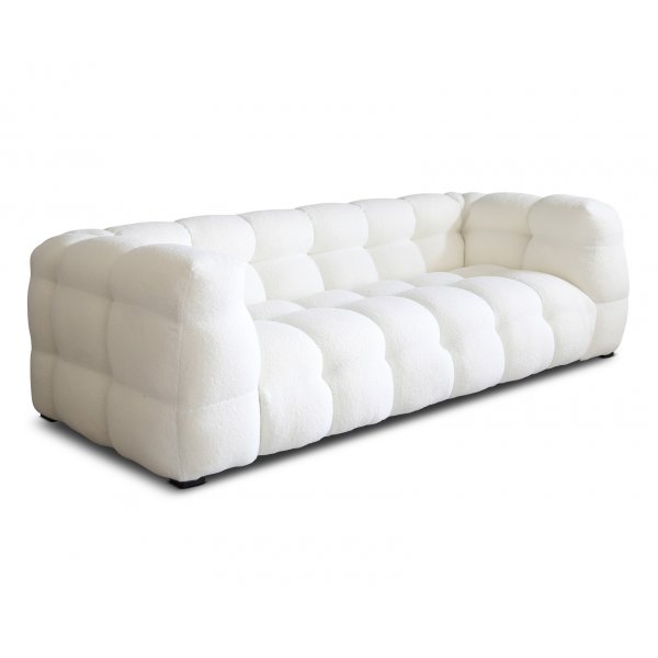 3-seters sofa Kremfarget Teddy 235 cm