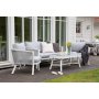 Loungesett gr� med hvite puter - Virya