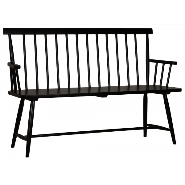 Knagsofa Karl Black - 138 cm