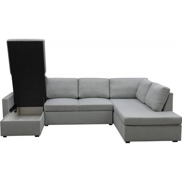 U-sofa sovesofa Tärnö vendbar med oppbevaring - 304 cm - lys grå U-sofa sovesofa Tärnö vendbar med oppbevaring - 304 cm - lys grå