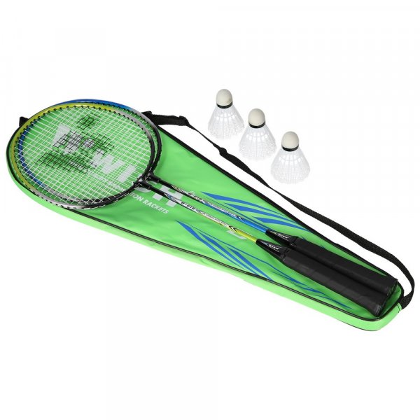 Badmintonsett (grnn, bl & svart) ALUMTEC 216K