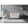 1 Lenestol i chesterfield beige fløyel - Milton