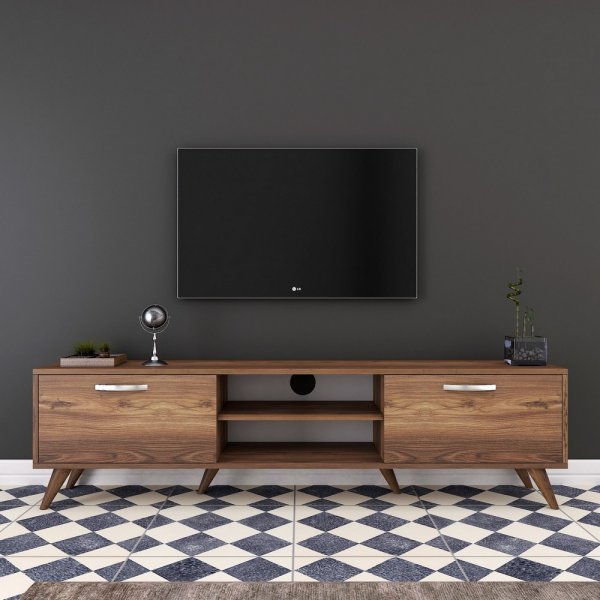 TV-stativ Anon i valnøtt - 180 cm TV-stativ Anon i valnøtt - 180 cm