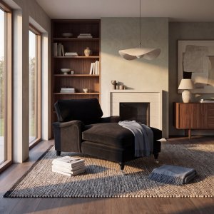 Sofa lenestol Howard Luxor - Svart