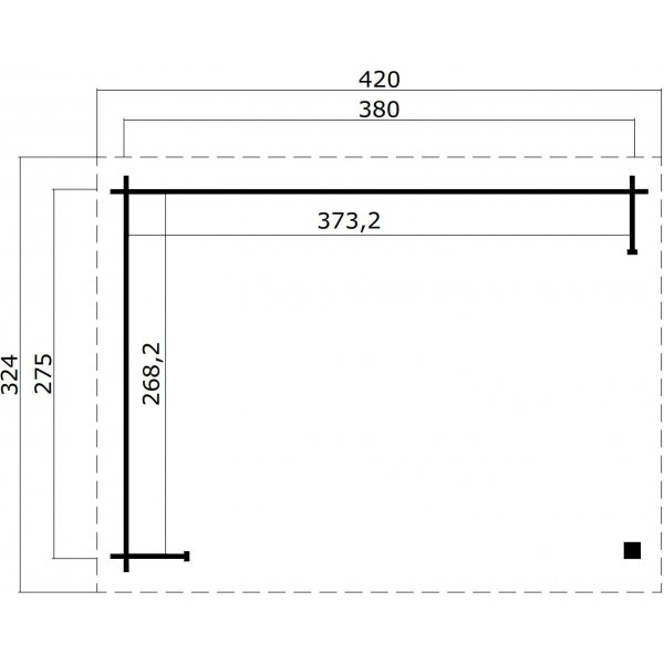 Paviljong Billy A - 11,8 m² Paviljong Billy A - 11,8 m²