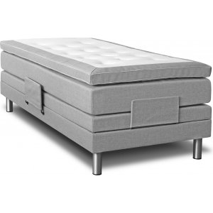 Justerbar seng 7-soners 80 cm - Lys grå Justerbar seng 7-soners 80 cm - Lys grå