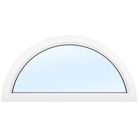 PVC-vindu | Halvmåne fast | 3-glass PVC-vindu | Halvmåne fast | 3-glass