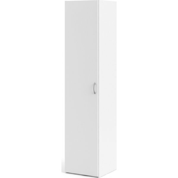 Hvit Space-garderobe - 40 cm bred - 175 cm høy Hvit Space-garderobe - 40 cm bred - 175 cm høy