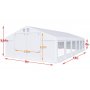 Partytelt i PVC - 5 x 12 m