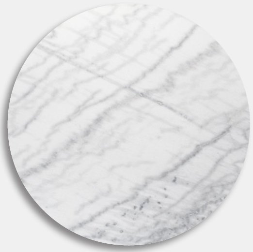 Marmorplate �85 cm - Lys marmor