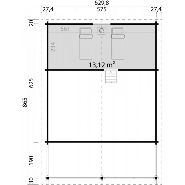 Feriehus Signe B - 38,3 m² Feriehus Signe B - 38,3 m²