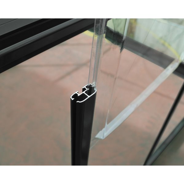 Canopia Harmony Polycarbonate Drivhus 3,4 m² - Mørk grått/klart glass Canopia Harmony Polycarbonate Drivhus 3,4 m² - Mørk grått/klart glass