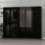 Cavolo garderobeskap 225x52x210 cm - Antrasitt/sort Cavolo garderobeskap 225x52x210 cm - Antrasitt/sort