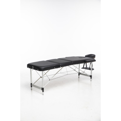 Massasjebord med metallben - 3 soner - Svart