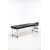 Massasjebord med metallben - 3 soner - Svart