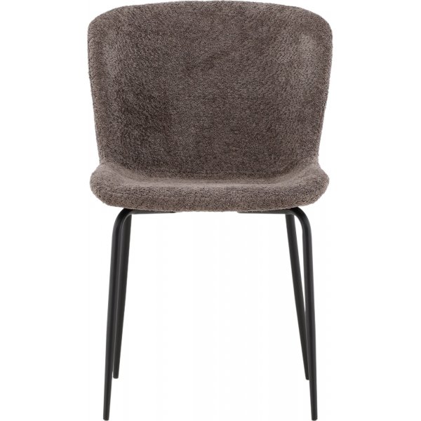 Modesto spisestol - Brun boucle