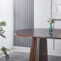 Crossby rundt spisebord uttrekkbart �120-200 cm - Valn�tt