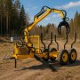 Tmmertilhenger med lftekran - Maks lftekapasitet 300 kg