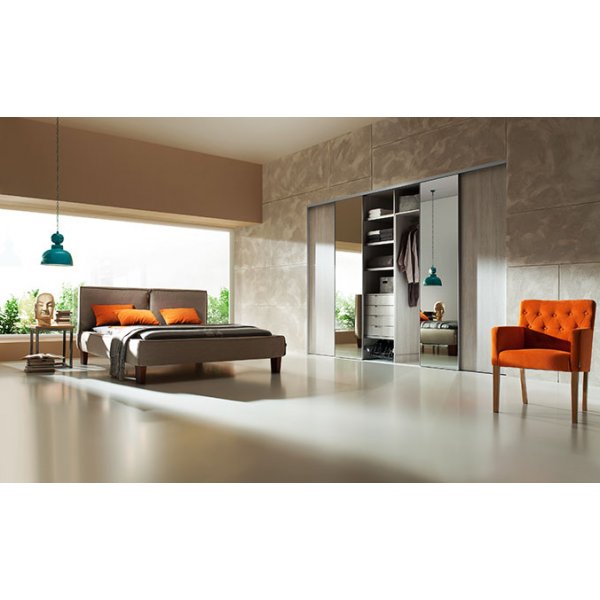 Venedig skyvedør for garderobeskap - 4 Dører - Panel/speil - Valgfri farge Venedig skyvedør for garderobeskap - 4 Dører - Panel/speil - Valgfri farge