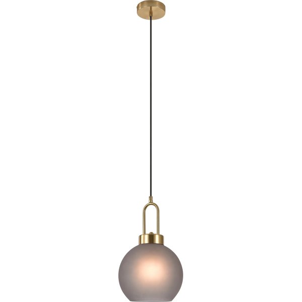 Luton vinduslampe - Messing/r�ykt glass