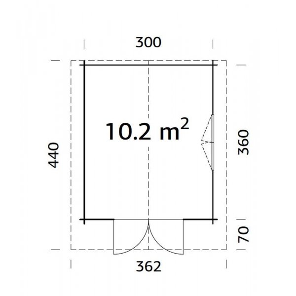 Anneks Sally 10,2 m² Anneks Sally 10,2 m²