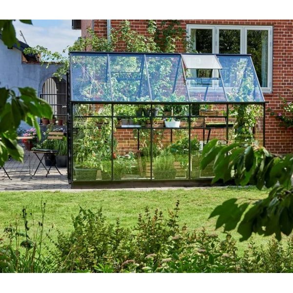 Drivhus Qube - 6,2 m2 + Drivhusbord Drivhus Qube - 6,2 m2 + Drivhusbord