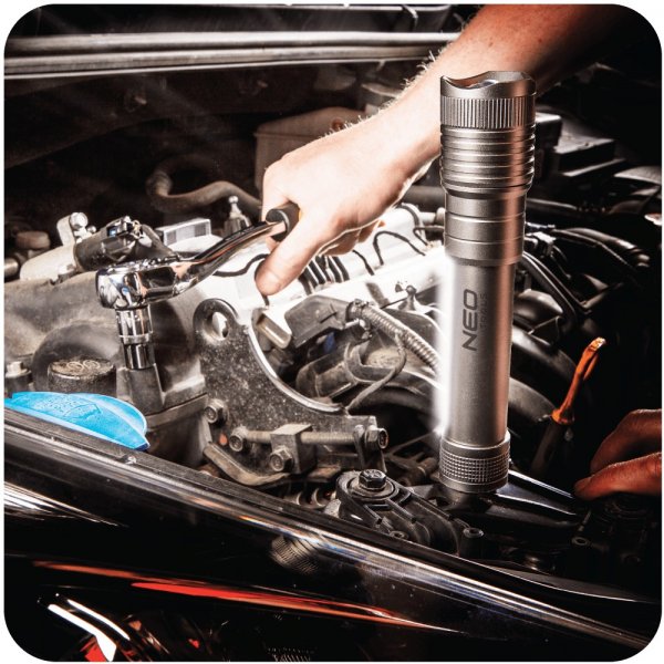 Aluminium 2-i-1 Lommelykt/inspeksjonslampe Aluminium 2-i-1 Lommelykt/inspeksjonslampe