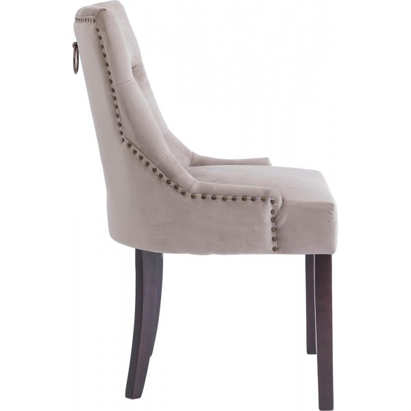 Tuva stol med h�ndtak i ryggen - Gr�beige