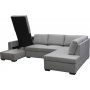 Sofa 309 cm lys grå - Solna Sofa 309 cm lys grå - Solna