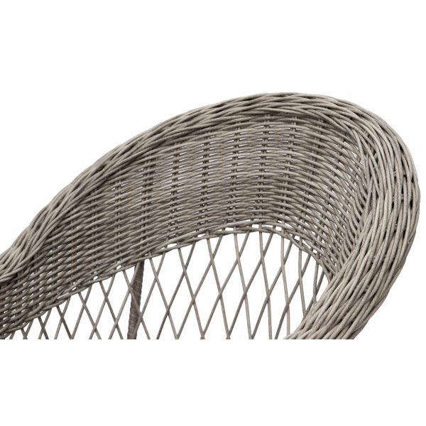 Marbella gr rotting lenestol med pute + Tekstilimpregnering for utembler