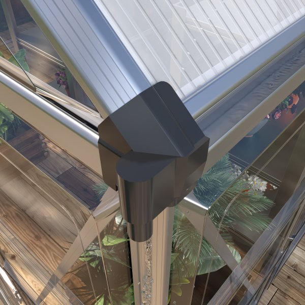 Drivhus Harmony Gardeney 8,7 m� frittst�ende aluminiums-polykarbonat