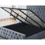 Sengeramme med hodegavl 180 x 200 cm - Gr�