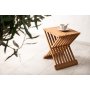 Salt sammenleggbart sidebord i teak