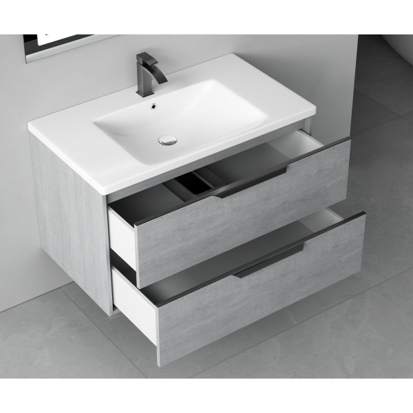 Baderomsmøbler London 80 cm - Betonggrå Baderomsmøbler London 80 cm - Betonggrå