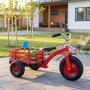 Trehjulssykkel for barn med tilhenger | Luftfylte dekk | Justerbart styre | 3 �r