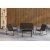 Zanzibar loungegruppe sofa lenestoler og salongbord - Svart utendrsgruppe