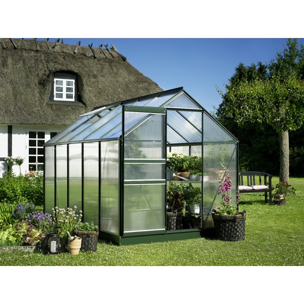 Popular drivhus 6,2 m² - svart Popular drivhus 6,2 m² - svart